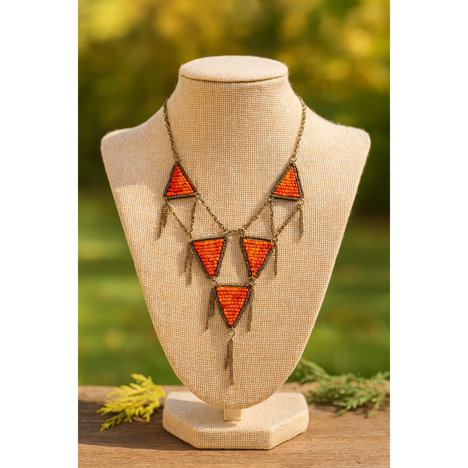 Tribal Boho Beaded Necklace 19
